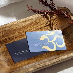 Carte De Visite Yoga Studio Méditation Instructeur Vie Coach OM