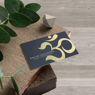 Carte De Visite Yoga Studio Méditation Instructeur Vie Coach OM