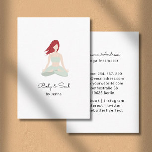 Carte de visite Yoga Visitenkarte