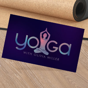 Carte De Visite Yoga Word Art - Cool Mini illustration
