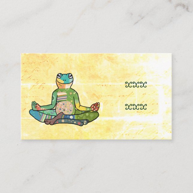 Carte De Visite yogafrosch (Devant)