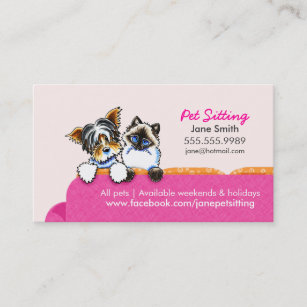 Cartes De Visite Pet Sitter Zazzle Fr
