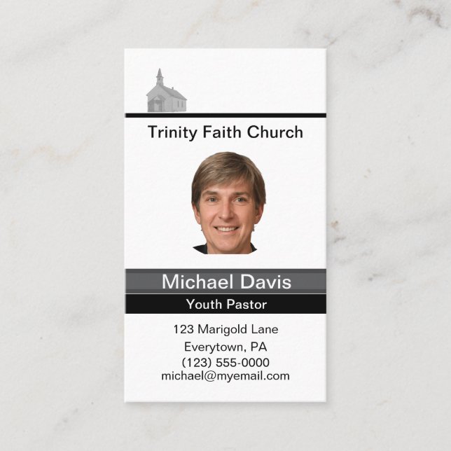 Carte De Visite Youth Pastor (Devant)