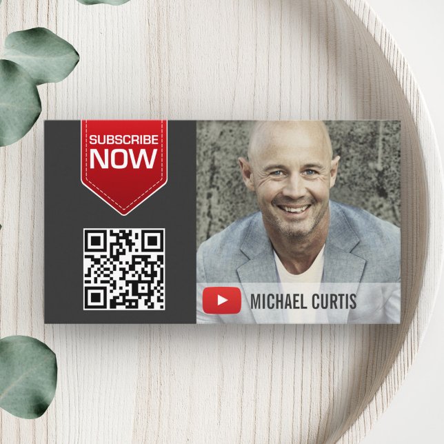 Carte De Visite YouTuber moderne | Chaîne YouTube (Créateur téléchargé)