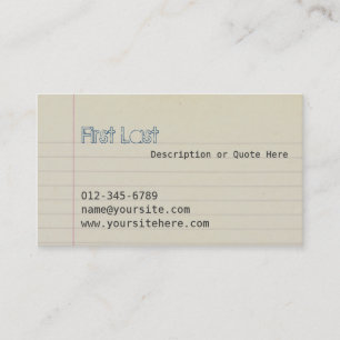 Carte De Visite Zach