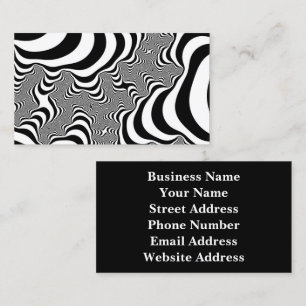 Carte De Visite Zebra Stripes