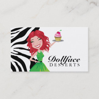 Carte De Visite Zèbre de Rubie de 311 desserts de Dollface
