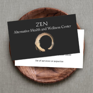 Carte De Visite Zen Circle Enso Yoga et méditation Bouddhiste 3