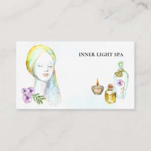 Carte De Visite *~* Zen QR- AP8 Méditation Spa femme