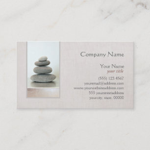 Carte De Visite Zen Stones Holistic Health Healer