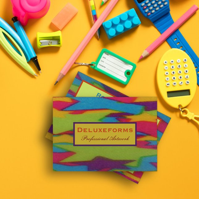 Carte De Visite Zigzag Dyes (Créateur téléchargé)