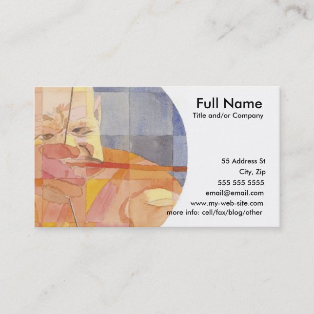 Carte De Visite Zodiaque de Sagittaire (Devant)