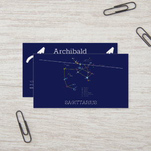 Carte De Visite Zodiaque Sagittarius