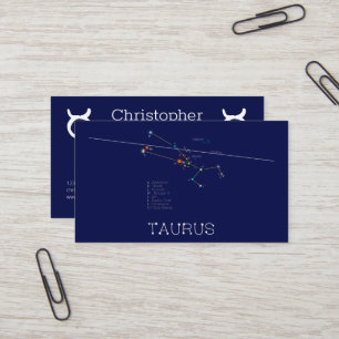 Carte De Visite Zodiaque Taurus