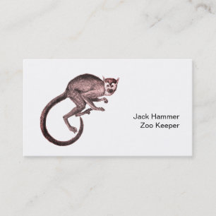 Carte De Visite Zoo Keeper