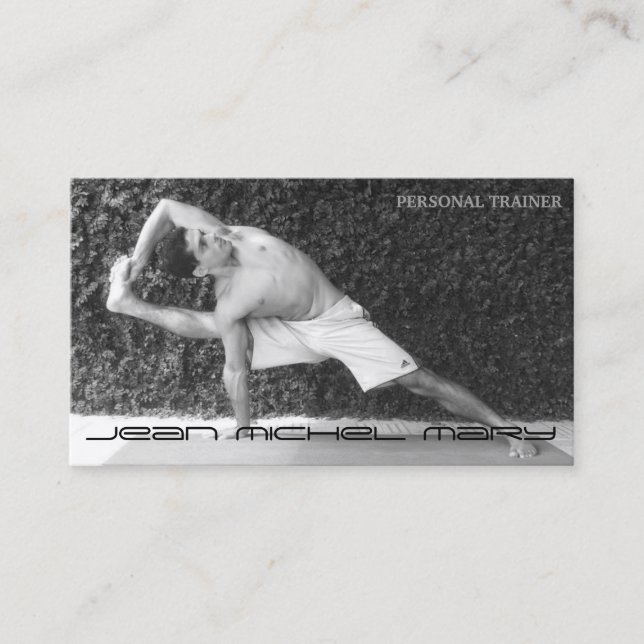 Carte de visites personal trainer (Devant)