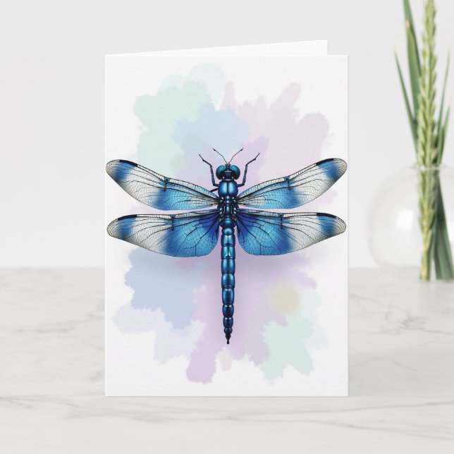 Carte de vœu d'anniversaire Bug Blue (Devant)