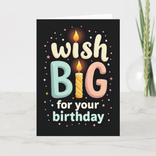 Carte de vœu d'anniversaire gras