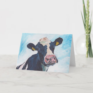 Carte de voeux - 0254 Irish Friesian Cow