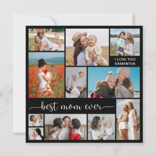 Carte de vœux 11 photos Meilleure Maman Collage