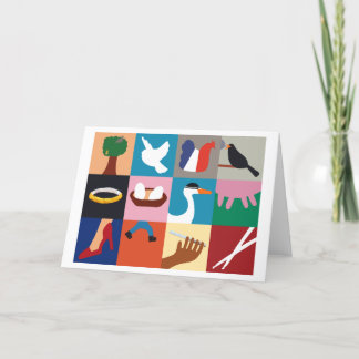 Carte de voeux 12 jours de Noël