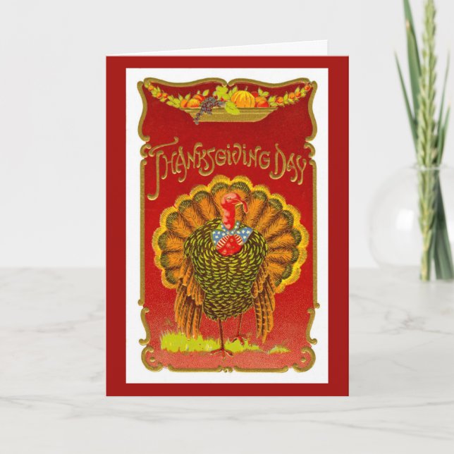 Carte de voeux 1908 de thanksgiving de cru (Devant)