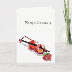 Carte de vœux 1er anniversaire de mariage