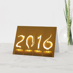 Carte de voeux 2016 d'année