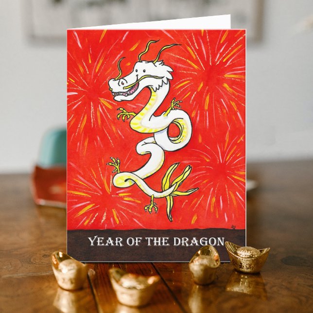 Carte de vœux 2024 pour l'Année du Dragon (Créateur téléchargé)