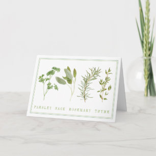 Carte de vœux 4 HERBES FRESHES