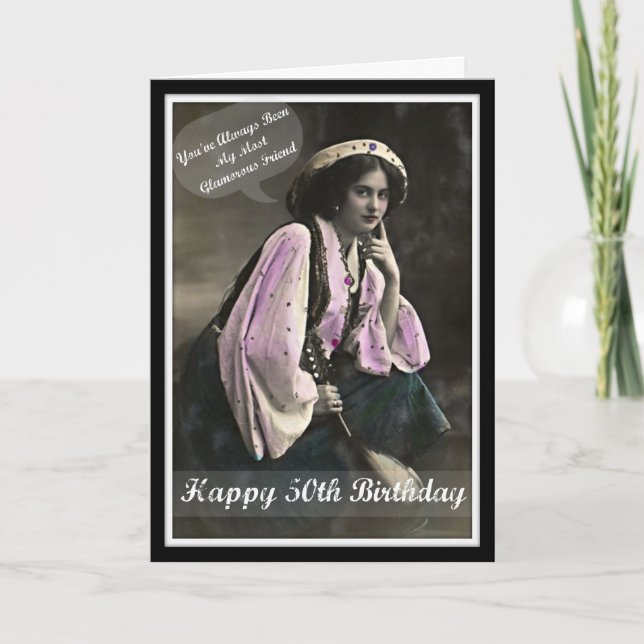 Carte de voeux 50e anniversaire de Diva (Devant)