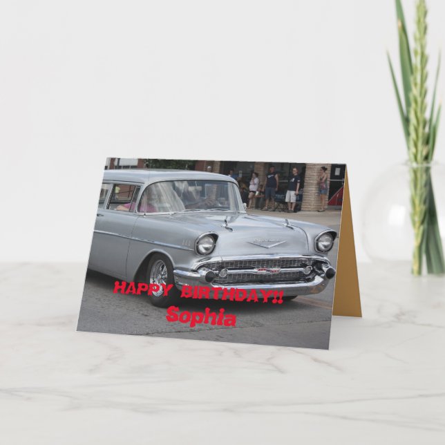 Carte de vœux 55 Nomad Station Wagon. (Devant)