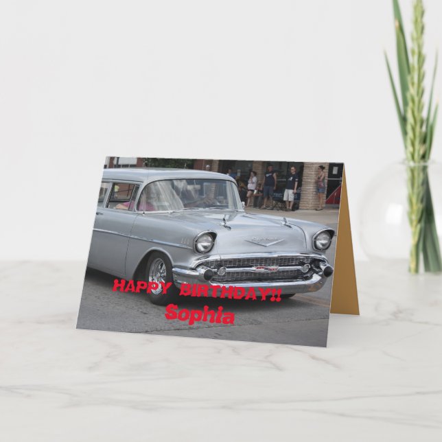 Carte de vœux 55 Nomad Station Wagon. (Devant)