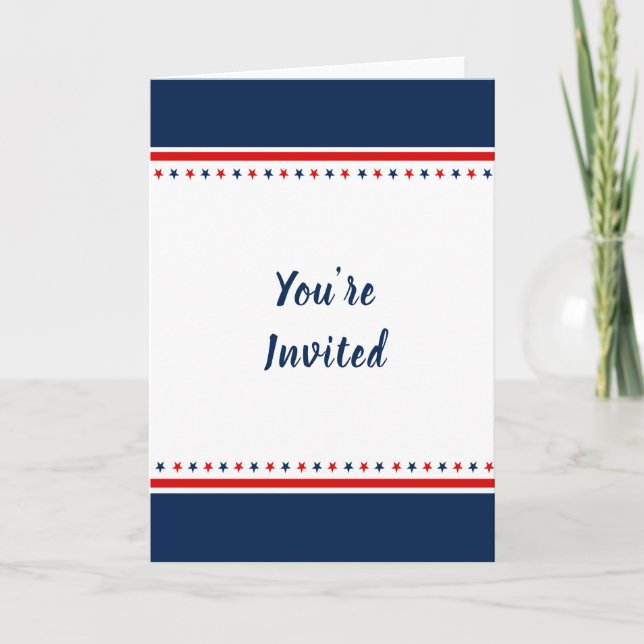 Carte de voeux 5x7 pliée sur invitation (Devant)
