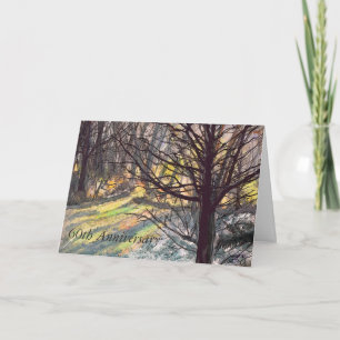 Carte de vœux 60e anniversaire Lumière du soleil d