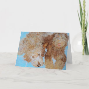 Carte de voeux à deux Doodles
