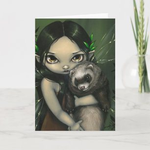 Carte de voeux "A Ferret and His Fairy"