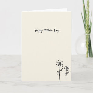 Carte de vœux à fleurs en spirale