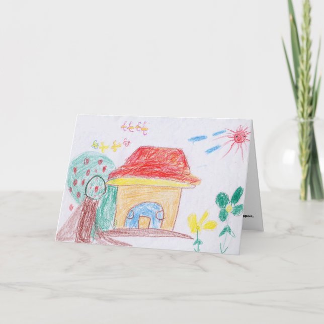 CARTE DE VOEUX : "À la maison" par Ya Hieu (2ème (Devant)