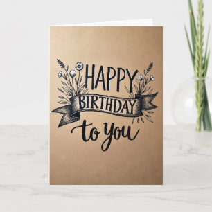 Carte de vœux à lettres joyeuses