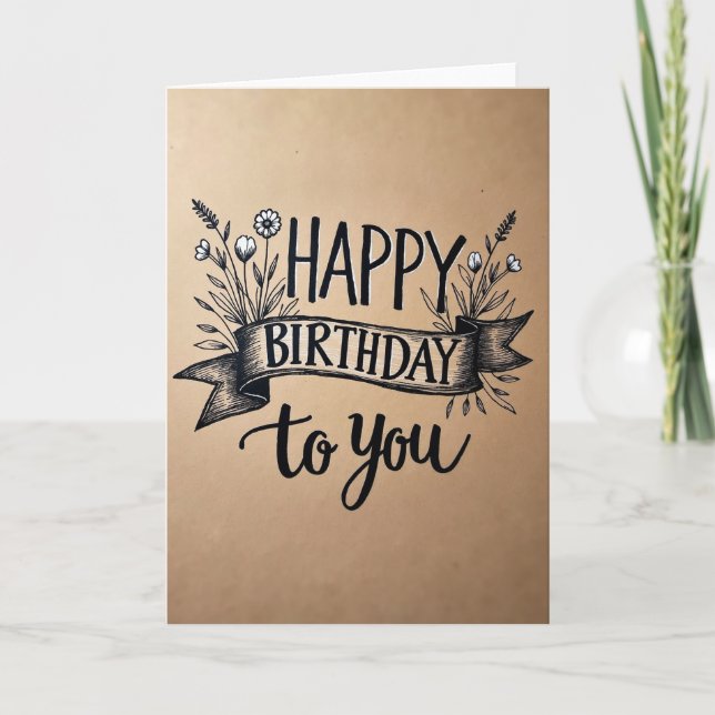 Carte de vœux à lettres joyeuses (Devant)