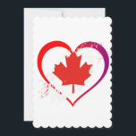 Carte de voeux à plat de la fête du Canada<br><div class="desc">Montrez votre patriotisme avec ce motif captivant ! C'est une façon amusante et amusante d'habiller déco,  cadeaux,  vêtements et articles ménagers pour l'occasion. Consultez ma boutique pour plus d'objets motifs et d'idées cadeaux,  ou combinez des objets pour créer un ensemble cadeau intéressant!</div>
