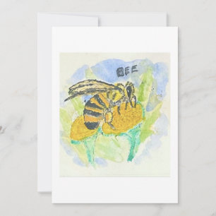 Carte de vœux abeille