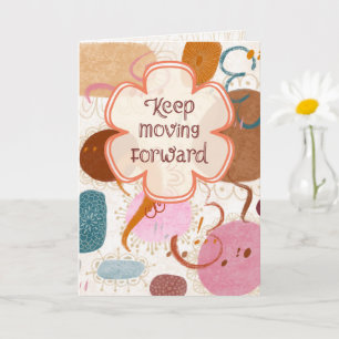 Carte de vœux abstraite Caramel Keep Moving Forwar