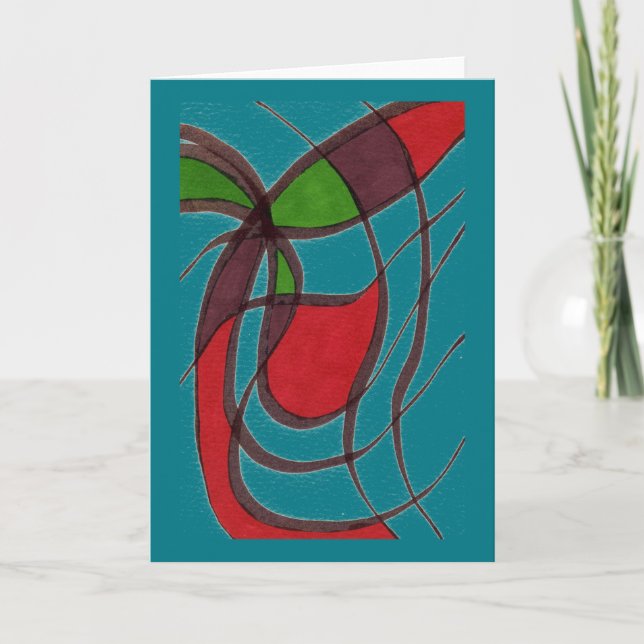 Carte de voeux Abstraite "Flying Fish" (Devant)