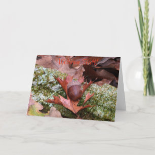 Carte de voeux Acorn et Oak Leaf