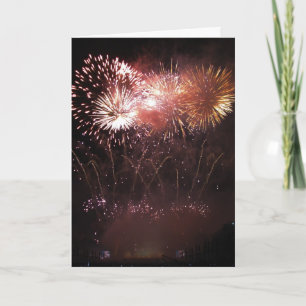Carte de voeux : affichage de feux d'artifice