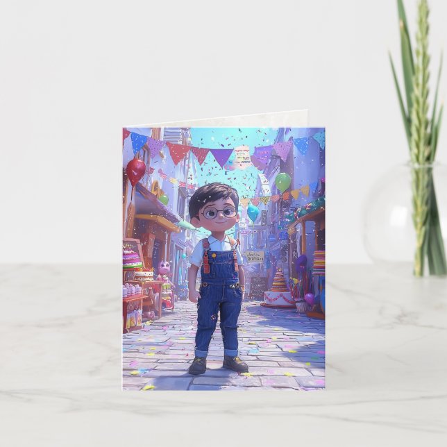 Carte de voeux Ai "Joyeux anniversaire" (Devant)