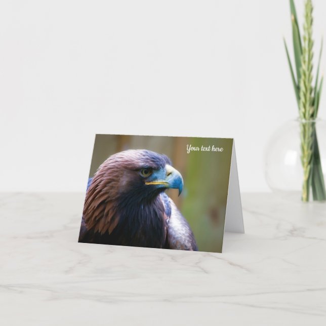 Carte de vœux Aigle royal (Devant)