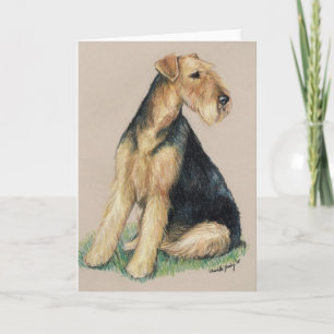 Carte de voeux "Airedale" Dog Art
